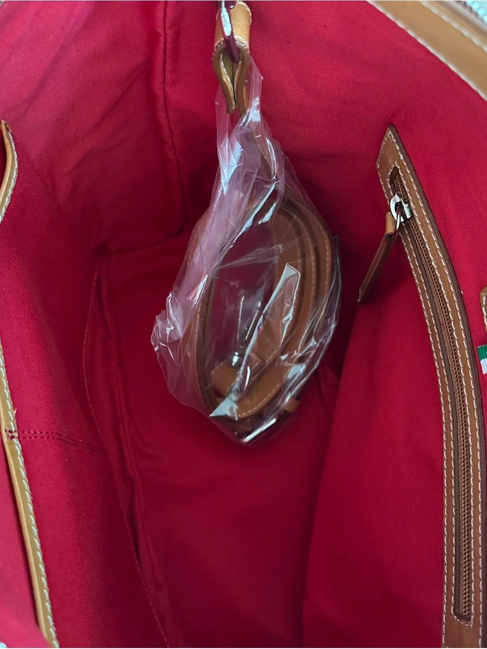 Cavalcanti Cognac Leather Shoulder Bag